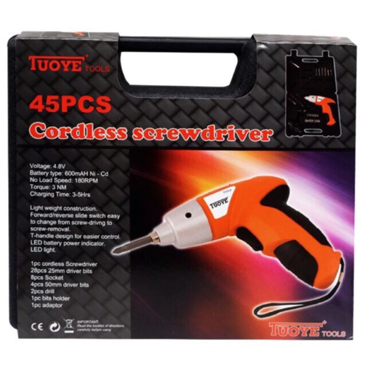 CORDLESS SCREWDRIVER 45PCS - Image 3