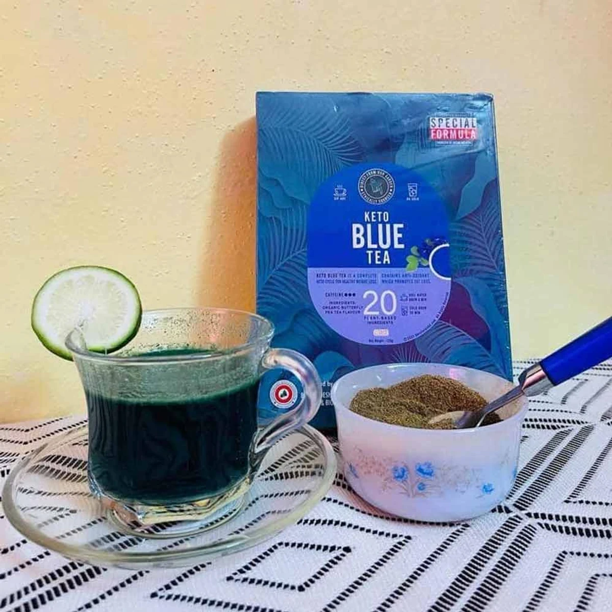 Keto blue tea